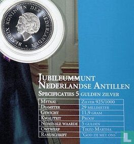 Niederländische Antillen 5 Gulden 2005 (PP) "25 years Reign of Queen Beatrix" - Bild 3