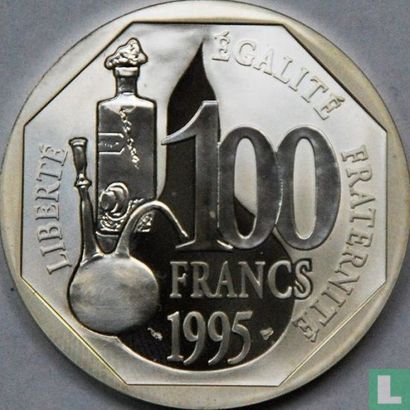 Frankrijk 100 francs 1995 (PROOF) "100th anniversary Death of Louis Pasteur" - Afbeelding 1