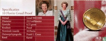Aruba 10 florin 2005 (PROOF) "25 years Reign of Queen Beatrix" - Image 3
