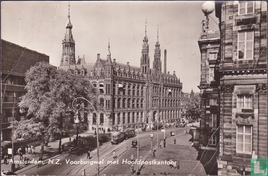 N. Z. Voorburgwal met Hoofdpostkantoor