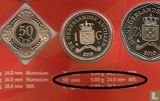 Netherlands Antilles 50 cent 2010 - Image 3