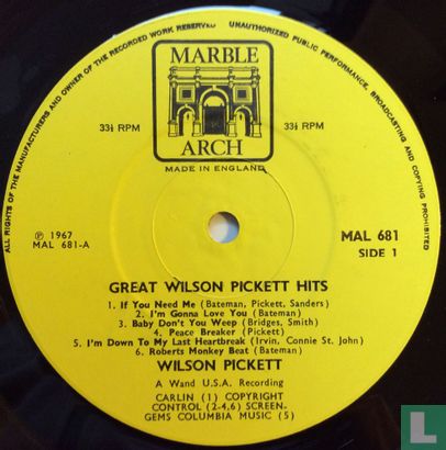 Great Wilson Pickett Hits - Bild 3