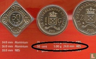 Antilles néerlandaises 50 cent 2011 - Image 3