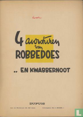 4 Avonturen van Robbedoes ...en Kwabbernoot - Afbeelding 3