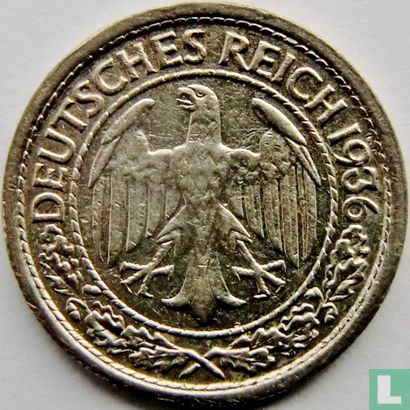 Empire allemand 50 reichspfennig 1936 (E) - Image 1