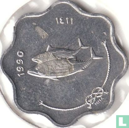 Maldives 5 laari 1990 (AH1411) - Image 1