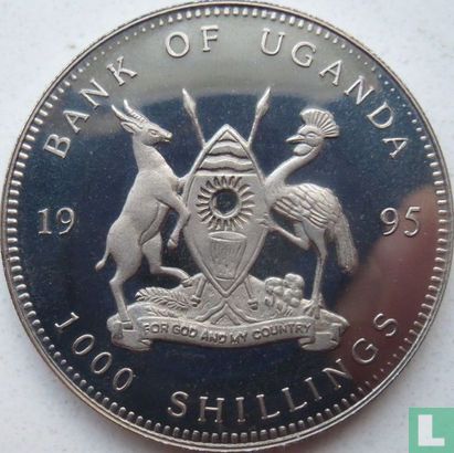 Uganda 1000 Shilling 1995 (PP) "50th anniversary of the United Nations" - Bild 1