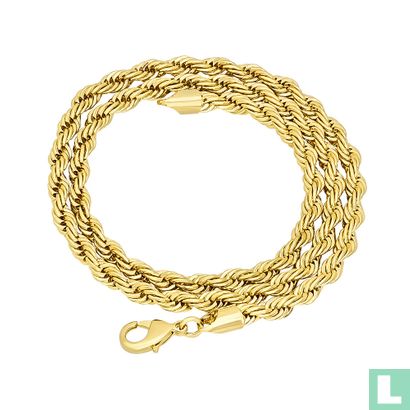Gold-plated Rope-chain Necklace