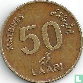 Maldives 50 laari 1990 (AH1411) - Image 2