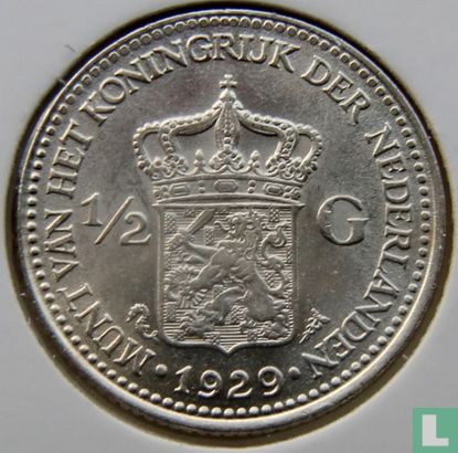 Netherlands ½ gulden 1929 (type 1) - Image 1
