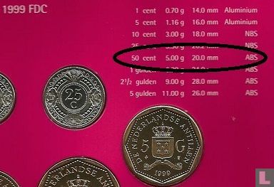 Antilles néerlandaises 50 cent 1999 - Image 3