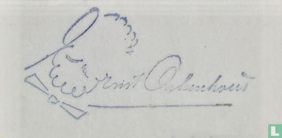 Stempelafdruk handtekening Ernst Onkenhout - Afbeelding 1