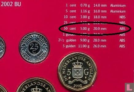Netherlands Antilles 50 cent 2002 - Image 3