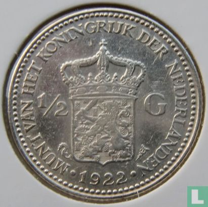 Niederlande ½ Gulden 1922 - Bild 1