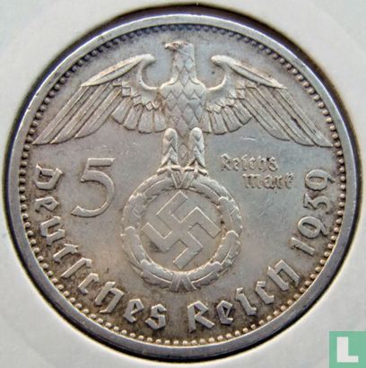 Duitse Rijk 5 reichsmark 1939 (A) - Afbeelding 1
