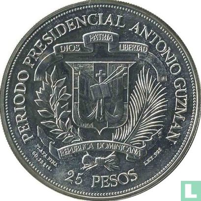 Dominicaanse Republiek 25 pesos 1979 "Visit of Pope John Paul II" - Afbeelding 2