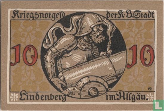 Lindenberg im Allgau 10 Pfennig 1917 - Bild 2