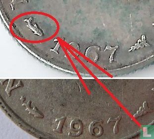 Nederlandse Antillen ¼ gulden 1967 (vis zonder ster) - Afbeelding 3