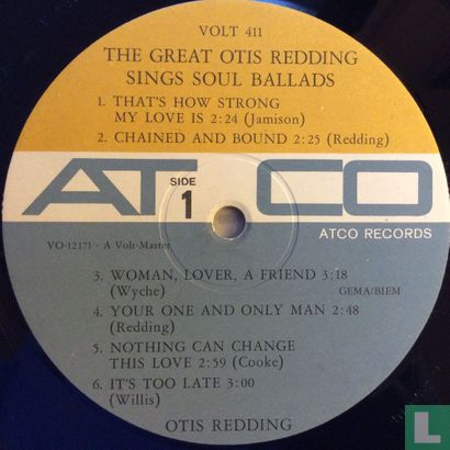 The Great Otis Redding Sings Soul Ballads - Image 3
