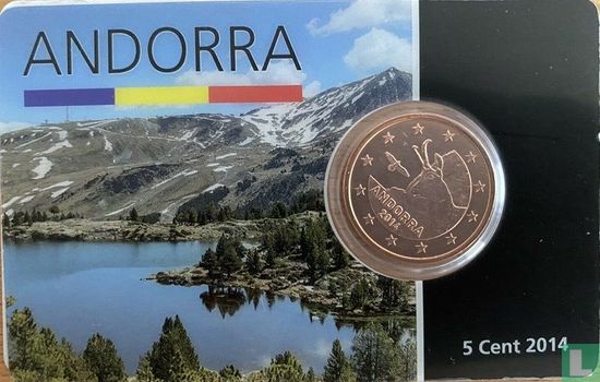 Andorra 5 cent 2014 (coincard) - Image 1