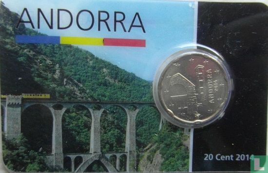 Andorra 20 Cent 2014 (Coincard) - Bild 1