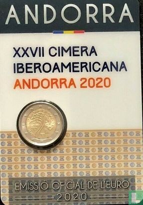 Andorra 2 Euro 2020 (Coincard - Govern d'Andorra) "27th Ibero-American summit in Andorra" - Bild 1