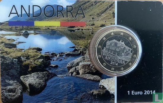 Andorre 1 euro 2014 (coincard) - Image 1