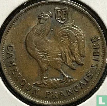Cameroun 1 franc 1943 (avec LIBRE) - Image 2