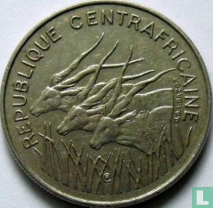 Central African Republic 100 francs 1975 - Image 2