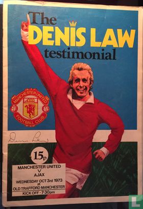 Manchester United erewedstrijd Denis Law - Afbeelding 1