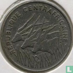 Central African Republic 100 francs 1972 - Image 2