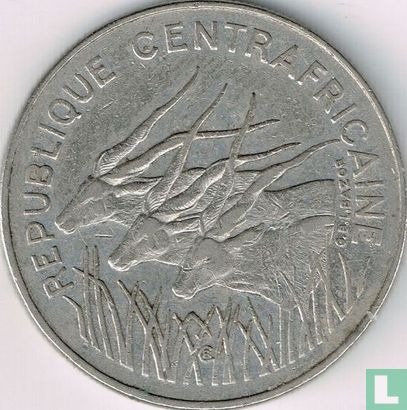Central African Republic 100 francs 1990 - Image 2