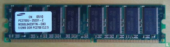 Samsung PC2700U-25331-Z DDR1 1GB PC3200 CL2.5 SDRAM 184pin - Image 1