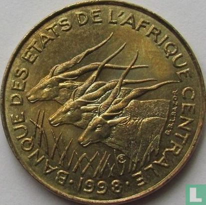 États d'Afrique centrale 5 francs 1998 - Image 1
