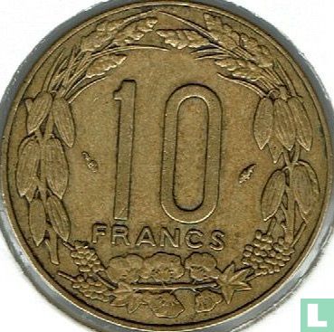 États d'Afrique centrale 10 francs 1981 - Image 2