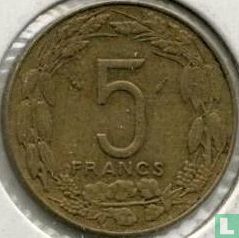 Central African States 5 francs 1976 - Image 2