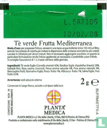 Tè verde Frutta Mediterranea - Afbeelding 2