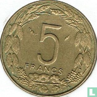 Centraal-Afrikaanse Staten 5 francs 1984 - Afbeelding 2