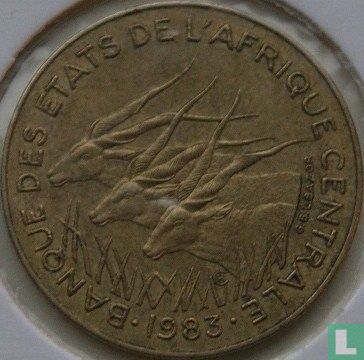 États d'Afrique centrale 5 francs 1983 - Image 1