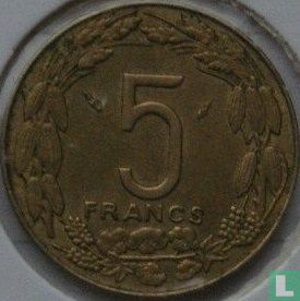 États d'Afrique centrale 5 francs 1983 - Image 2