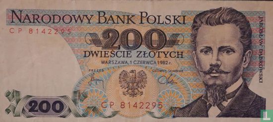 Polen 200 Zlotych 1982 - Afbeelding 1