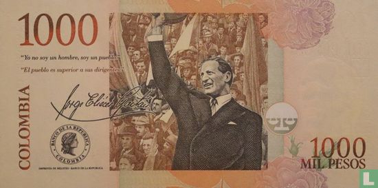 Kolumbien 1.000 Pesos 2009 - Bild 2