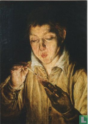Boy lighting a candle (El soplón), 1571-1572 - Afbeelding 1