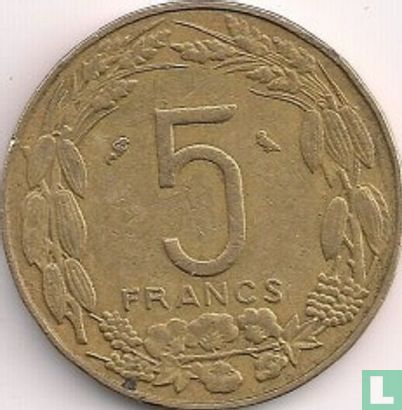 États d'Afrique équatoriale 5 francs 1965 - Image 2