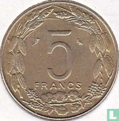 États d'Afrique équatoriale 5 francs 1962 - Image 2