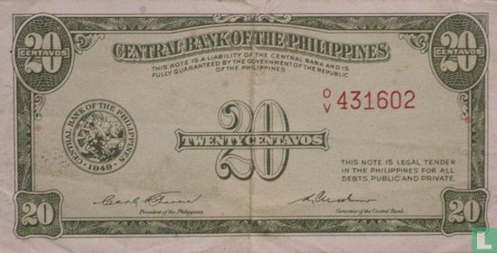 Filipijnen 20 Centavos - Afbeelding 1