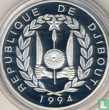 Djibouti 100 francs 1994 (BE) "Football World Cup in USA" - Image 1