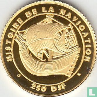 Dschibuti 250 Franc 1996 (PP) "History of navigation" - Bild 2