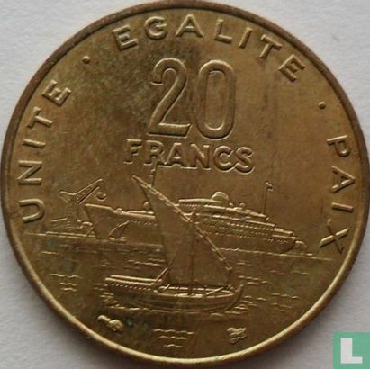 Dschibuti 20 Franc 1996 - Bild 2