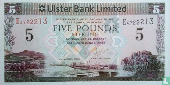 Northern Ireland £ 5 Pounds 2013 - Image 1
